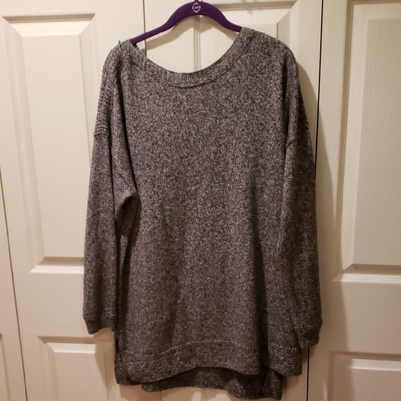Old Navy Gray Crew Neck Sweater Cozy Oversized - Picture 1 of 3